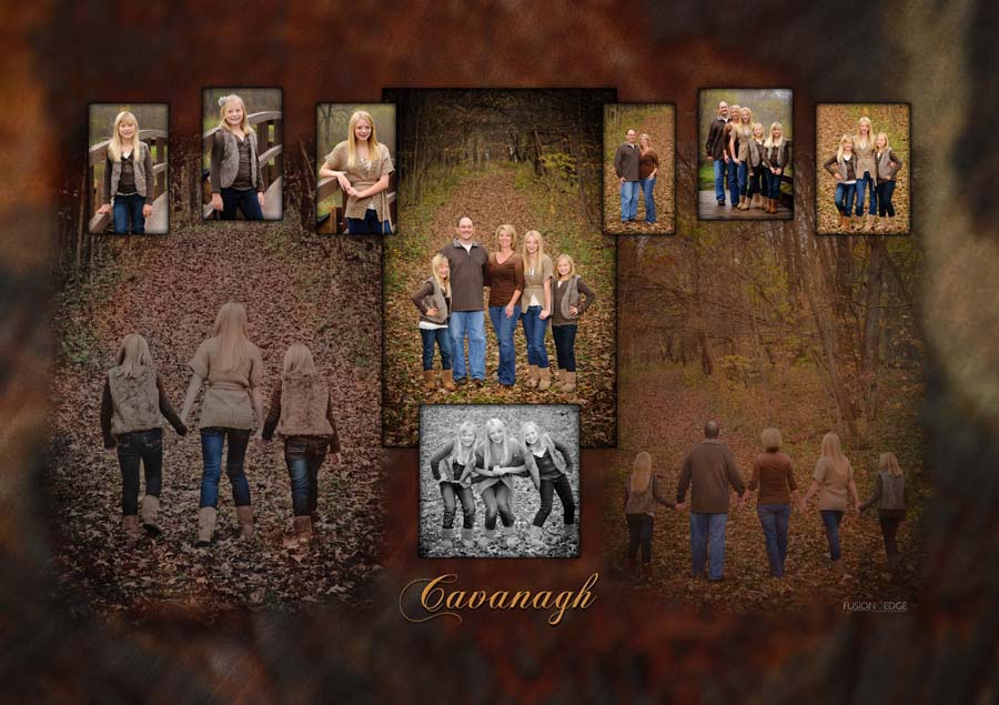 outdoor family portraits in woods