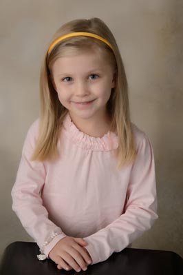 preschool girl portrait