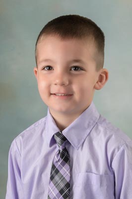 preschool boy portrait