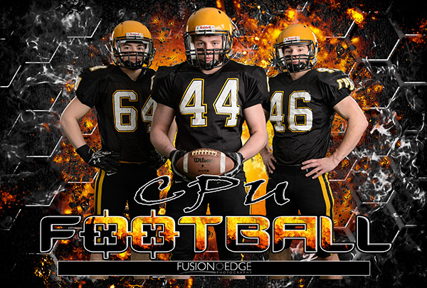 high school football player poster