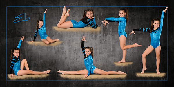 Gymnastics individual collage competititve
