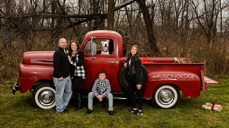 Vintage Red Truck Holiday Session  | Christmas-Red-Truck-Vintage-dog-pets.jpg