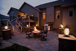 Patio at dusk