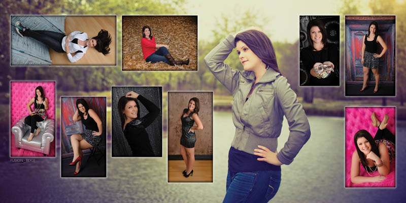 Girls Senior Picture Collage