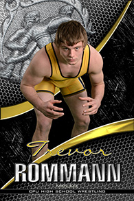high school wrestling sports banner