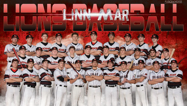 Linn-Mar high school baseball team poster